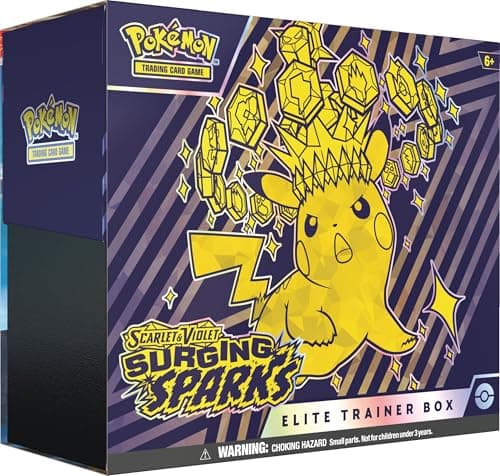Image of Pokémon TCG: Scarlet & Violet—Surging Sparks Elite Trainer Box (1 Full-Art Promo Card, 9 Boosters & Premium Accessories)