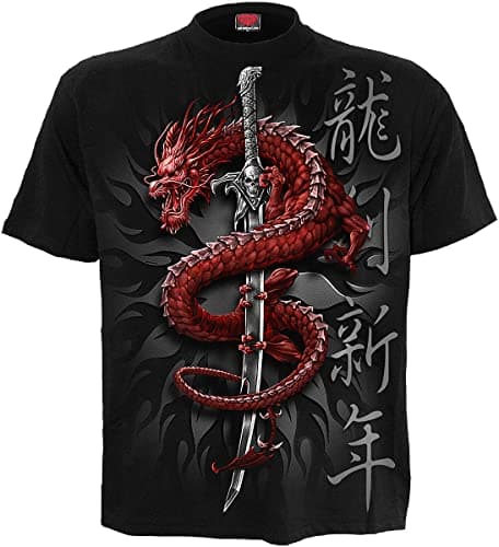 Image of Spiral - Oriental Dragon - T-Shirt Black - L