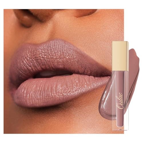 Image of Oulac Nude Matte Liquid Lipstick for Women, Long Lasting Lipstick Waterproof Lip Stain, No Transfer, Creamy High Pigmented Formula with Rose Oil, Vegan & Cruelty-Free, Rose Pink M28