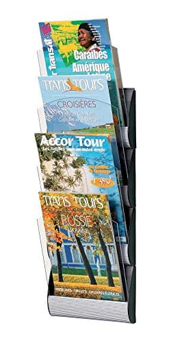 Image of Fast Paper Maxi System Wall Display 4 x A4 Pockets W250xD85xH695mm Ref 4064X4.35
