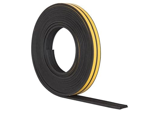Image of Stormguard E Profile Black -EPDM Rubber Draught Seal and Foam Draught Excluder Window or Door Draft,