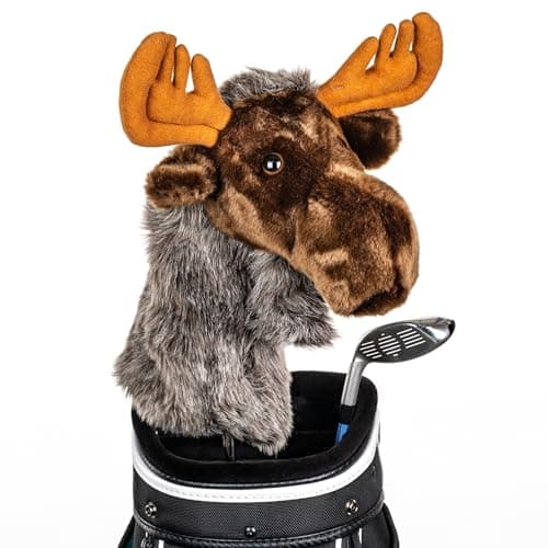 Image of Daphne's Moose Novelty Golf Driver Headcover - Brown