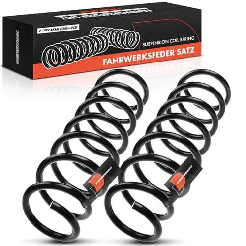 Image of Frankberg 2x Coil Spring Rear Compatible with 5 Series F10 2009-2016 5 Series F10 F18 2009-2016 2.0L 3.0L Replace# 33536794653