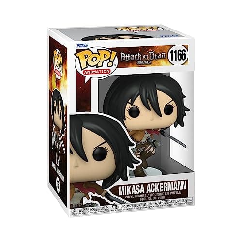 Image of Funko POP! Animation: Attack on Titan - Mikasa Ackerman - Collectable Vinyl Figure - Gift Idea - Official Merchandise - Toys for Kids & Adults - Anime Fans - Model Figure for Collectors and Display