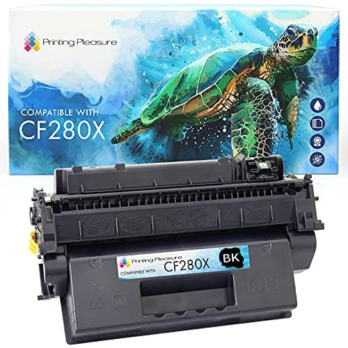 Image of Printing Pleasure Compatible CF280X 80X Toner Cartridge for HP Laserjet Pro 400 M401A M401D M401DN M401DNE M401DW M401N MFP M425DN MFP M425DW - Black, High Yield