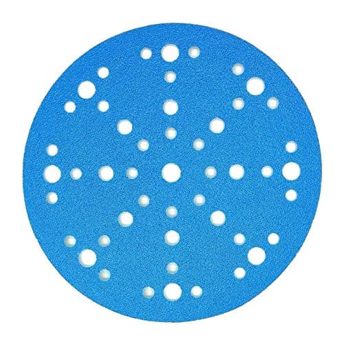 Image of 150mm 6 inch Sanding Discs 48 Hole Pads for Festool STF Sanders Film Hook and Loop Sandpaper DEERFOS Pack of 50 Select Grit (120)