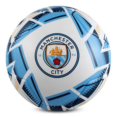 Image of Hy-Pro Officially Licensed Manchester City Size 5 Nova Premium Football - Training Ball for Match Play, Practice & Recreational Games - Durable Construction for Indoor & Outdoor Use