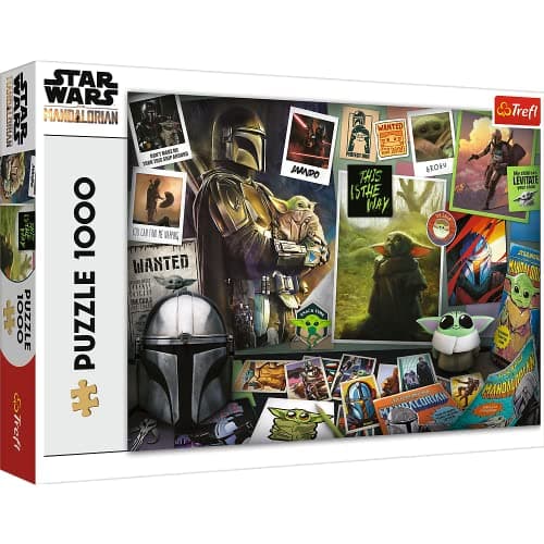 Image of Trefl Star Wars The Mandalorian Grogu Collection - 1000 Piece Jigsaw Puzzles for Adults & Children Aged 12+ Star Wars Puzzle