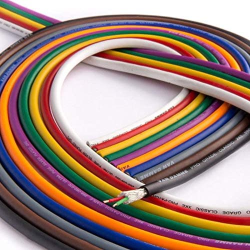 Image of Van Damme XKE Microphone Balanced Pro-Patch Cable, 2 Core and Screen (Thin). 4m. Brown