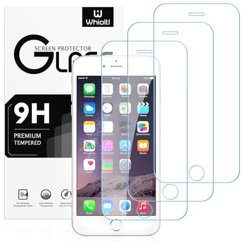 Image of Whioltl 3 Pack Screen Protector for iPhone 8 Plus / 7 Plus / 6s Plus / 6 Plus, HD Clear Tempered Glass Film, High Transparency, Bubble Free, Impact Protection, Anti-Shatter, Anti-Scratch