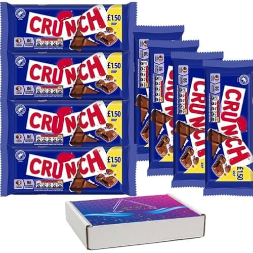 Image of Crunch Milk Chocolate Sharing Bar 100g PMP £1.50 With Gift Box (8 x Bars)