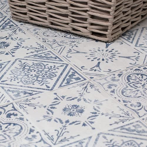 Image of Create Your World 30.5cm x 30.5cm VINTAGE Peel & Stick Vinyl Floor Tiles - Pack of 11 (1sqm) - Removable, Waterproof, Ideal for Rented Homes