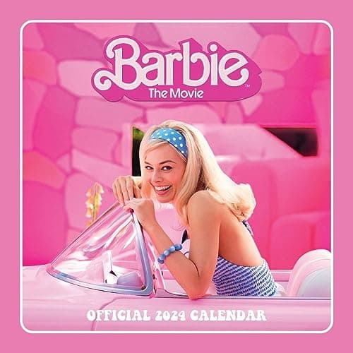 Image of Barbie 2024 Calendar, Month To View Square Wall Calendar, Official Product