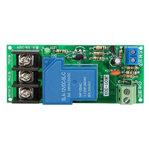 Image of Bewinner DC12V 0-60 Minute Adjustable Delay Timer Relay Module, 30A 250VAC/30VDC Load, On/Off Timing Switch Module with Reverse Polarity Protection