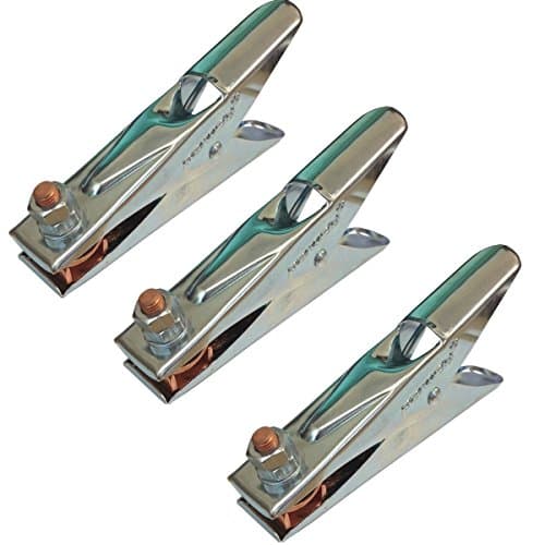 Image of (PACK OF 3) Parweld 400A Earth Clamp - Heavy Duty 400AMP Crocodile welding Earth Clamp