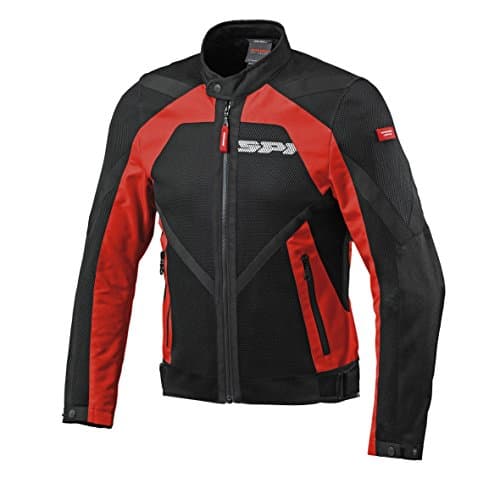 Image of Spidi Netstream Motorcycle Textile Jacket Red Size 3XL