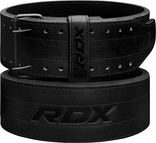 Image of RDX IPF Compliant Powerlifting Belt 13mm and 10mm, USAPL USPA and IPL Competition Level Genuine Leather 4” Gym Belt for Heavy Weight Lifting Deadlift Squats and Strongman Strength Training, Men Women