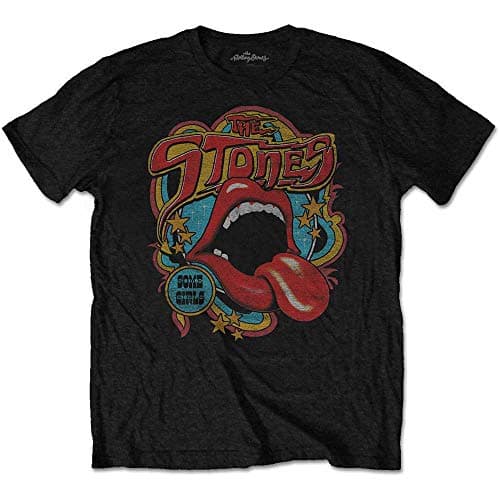 Image of The Rolling Stones Retro 70S Vibe Official Tee T-Shirt Mens Unisex (XX-Large) Black