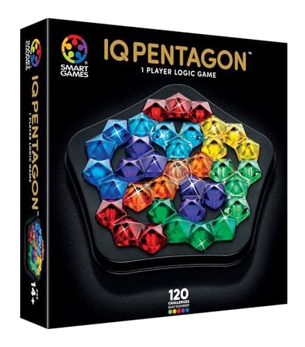 Image of SmartGames - IQ Deluxe Pentagon, Puzzle Game with 120 Challenges, Ages 14+