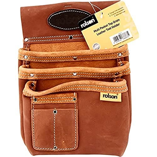 Image of Rolson 68863 Multi-Pocket Leather Tool Holder