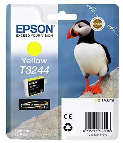 Image of Epson C13T32444010 Ink Cartridge for Printer, Yellow, Genuine