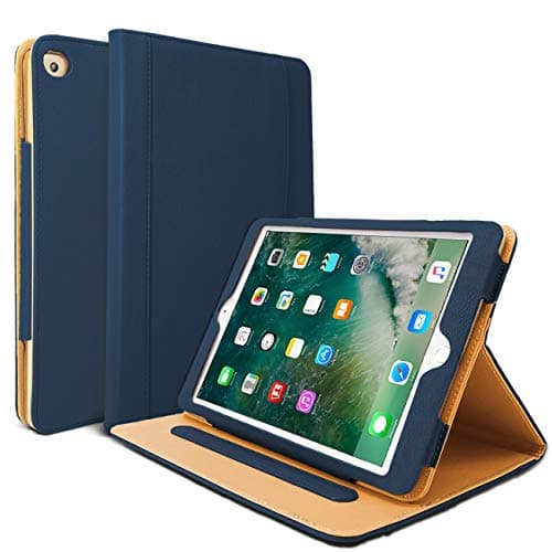 Image of Danycase New iPad 2018/2017 9.7 inch Case 6th/5th Generation, PU-Leather Auto Sleep/Wake Cover Stand Folio Cover Case for iPad 9.7 inch 2018/2017, Also Fit iPad Air 2 (NavyBlue)