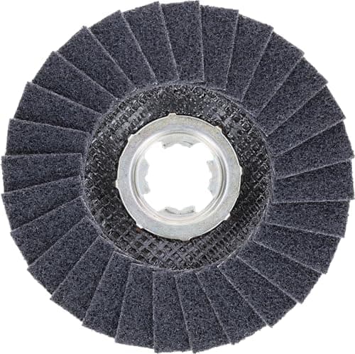 Image of Bosch 1x EXPERT N475 Surface Conditioning Material X-LOCK Flap Discs (for Steel sheets, Stainless steel, Ø 115 mm, Coarse, Professional Accessory Small Angle Grinder)