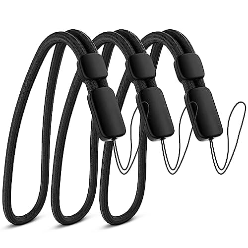 Image of Empire Hand Wrist Strap Lanyard, 3 Pack Black Adjustable Lanyard Wrist Strap for Car Keys, Cameras, GoPro, Keychain, Phone, Portable Gaming Consoles & More