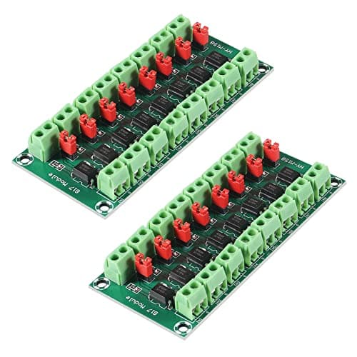 Image of 2Pcs PC817 8 Channel Optocoupler Isolation Board 3.6-30V Driver Photoelectric Isolated Module Voltage Converter Adapter Module
