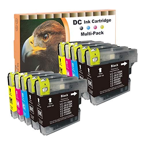 Image of D&C Compatible Ink Cartridge for Brother LC-980/1100 DCP-185C DCP-385C DCP-395CN DCP-585CW DCP-6690CW DCP-J615W DCP-J715W MFC-490CW MFC-5490CN MFC-5895CW MFC-6890CDW MFC-795CW MFC-990CW (10-Pack)