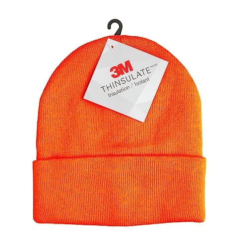 Image of Blackrock Orange Beanie Hat, Wear with Hi-Vis, for Men and Women, Running, Beanie, Winter, Lightweight, Skull Caps, Thermal, Winter Work Hat