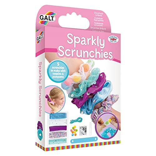 Image of Galt Toys, Sparkly Scrunchies, Craft Kits for Kids, Ages 5 Years Plus