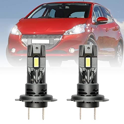 Image of NSLUMO H7 LED Headlight Bulbs for Peug.eot 207 208 2008 308 3008 206 408 4008 5008 H7 LED bulbs for cars Peug.eot 208 Low Beam 6500K White LED Headlight H7 Mini Size