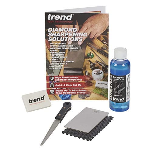 Image of Trend Complete Diamond Sharpening Kit: Double-Sided Credit Card Stone & Mini Taper File w/ Lapping Fluid, Cleaning Block, Instructional DVD & Guide, DWS/KIT/C