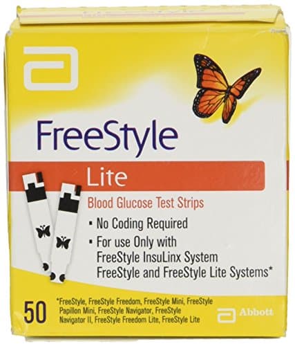 Image of Freestyle Lite FRE537M Test Strips Blood Glucose (Pack of 50)