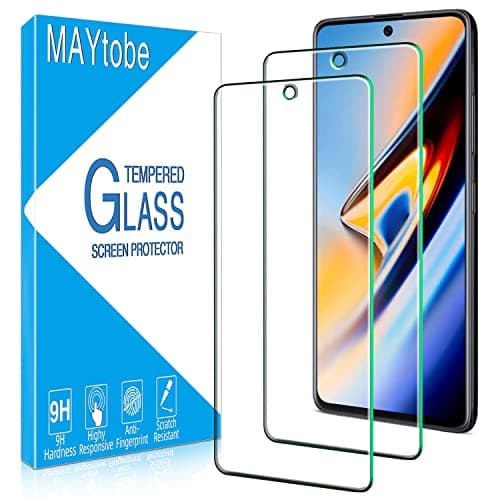 Image of MAYtobe 2 Pack Screen Protector For Samsung Galaxy A51 Tempered Glass, Case Friendly, 9H Hardness, Bubble Free, Anti Scratch, Soft Touch, Easy To Install