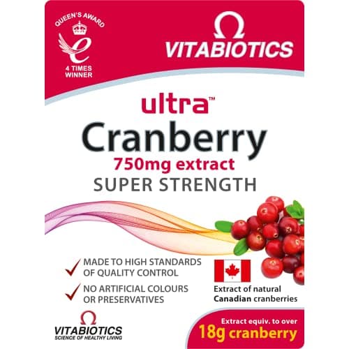 Image of Vitabiotics Ultra Cranberry - 30 Tablets for Super Strength