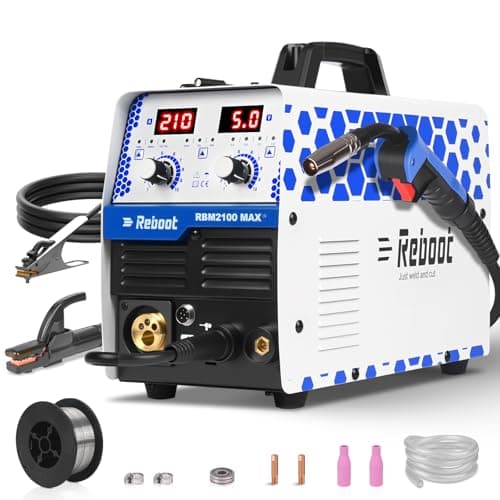 Image of Reboot 6-in-1 Multi-Process Welding Machine 210A – MIG Gas/Gasless, Lift TIG, Stick, Spot, Spool Gun Ready for Aluminium – IGBT Synergic Inverter – 240V for Workshop Farm DIY