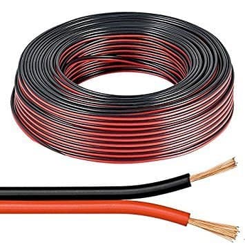 Image of 25m Red/Black Multistrand 2 x 0.5mm Speaker Cable by electrosmart® - Ideal for Car Audio & Home HiFi