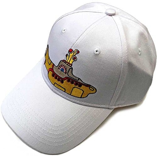 Image of The Beatles Baseball Cap Yellow Submarine Band Logo Official White One Size