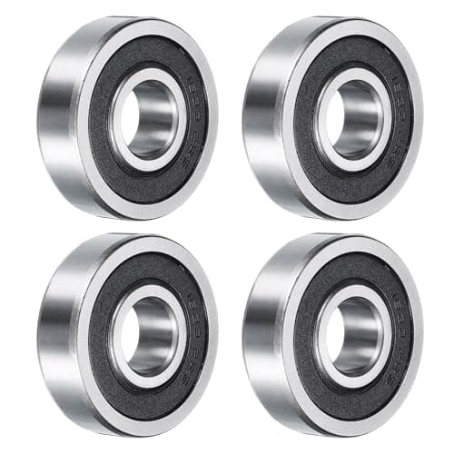 Image of sourcing map 1633-2RS Deep Groove Ball Bearing, 4pcs 5/8" x 1-3/4" x 1/2" Hign Carbon Chrome Steel Z2 Double Rubber Sealed Bearing (P6)