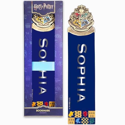Image of Harry Potter Personalised Crest Bookmark 25cm x 5 cm Stainless Steel Metal High Quality Gift for Kids Teachers, Students, Gryffindor Hogwart Harry Potter Books Lovers