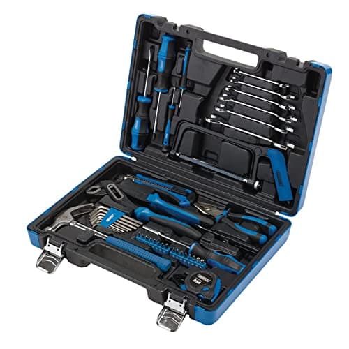 Image of Draper 28106 Tool Kit, Blue (58 Piece), Storage case for DIY and Equipment Maintenance