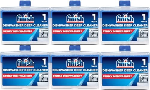 Image of Finish Dishwasher Machine Cleaner | Original | Pack of 6, 250ml Each |Deep Cleans and Helps to prolong life of your dishwasher