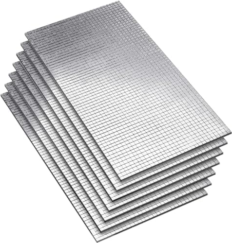 Image of Pllieay 12600Pcs Silver Self Adhesive Mosaic Tiles, Real Glass Mirror Tiles Mirror Stickers for Disco Ball Decor, Home Decoration (5x5 mm, Silver)