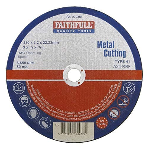 Image of Faithfull FAI2303M Metal Cutting Disc 230mm x 3.2 x 22.23