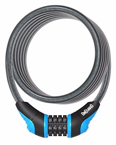 Image of Onguard Neon Series 8159 Re-settable Combo Coil Cable Lock, 180cmx12mm, Blue