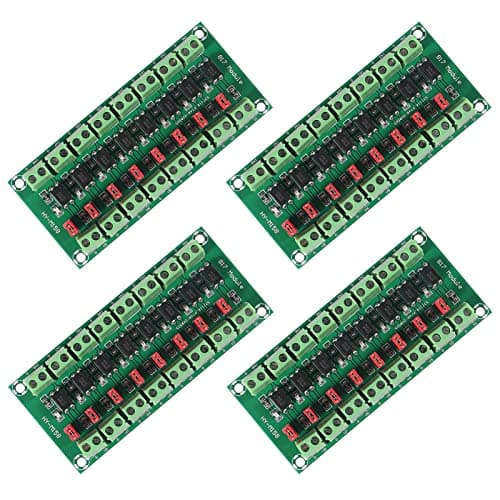 Image of ALMOCN 4pcs 8CH Optocoupler PC817 8 Channel Isolation Board Voltage Converter Adapter Module 3.6-30V Driver Photoelectric Isolated Module (8CH Optocoupler)