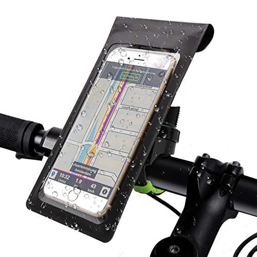 Image of shoplease Bike Phone Mount Waterproof, Bicycle Frame Bag Phone Holder Cycling Handlebar Bag Phone Holder Bag for Bike with 360° Rotation for Any Smartphone up to 6.5