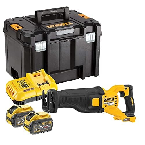 Image of DeWalt DCS389X2 Cordless 54V FlexVolt Reciprocating Saw, 2X 9Ah Batteries, Charger and TSTAK Case